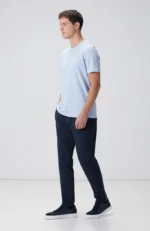 Bisiklet Yaka Açık Mavi T-Shirt Erkek - Görsel 5