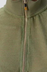 Haki Sweatshirt Kısa Kol Kadın - Görsel 2