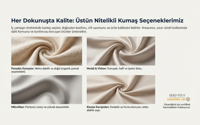 İç Çamaşırı Üretiminde Kullanılan Kumaşlar