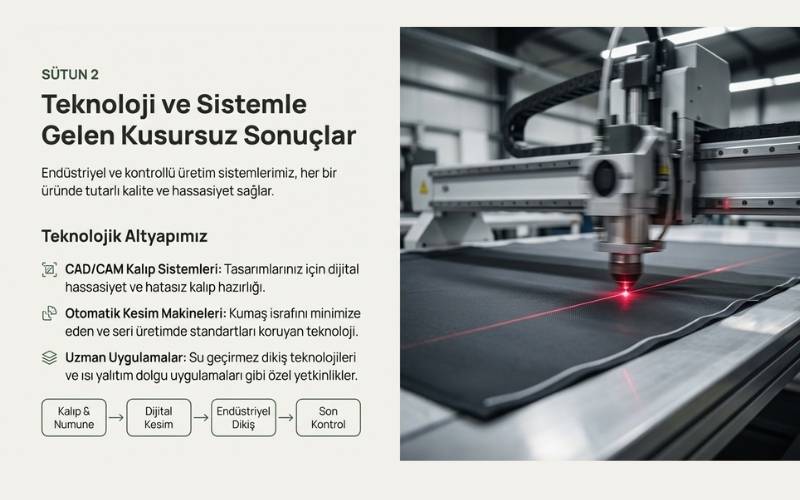 Mont Üretim Teknolojisi – Taşkın Moda Üretim Altyapısı