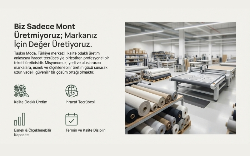 Taşkın Moda ile Güçlü, Sürdürülebilir ve Ölçeklenebilir Üretim