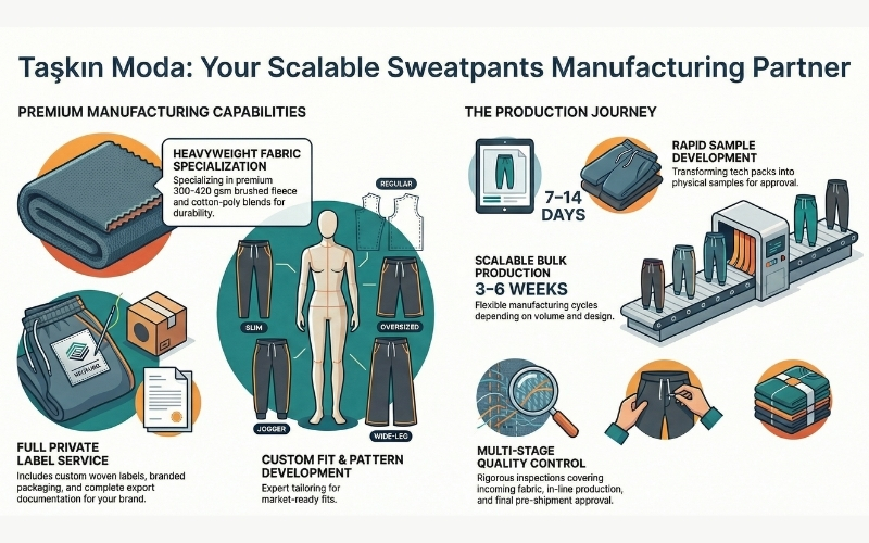 Men’s Sweatpants Manufacturer in Turkey