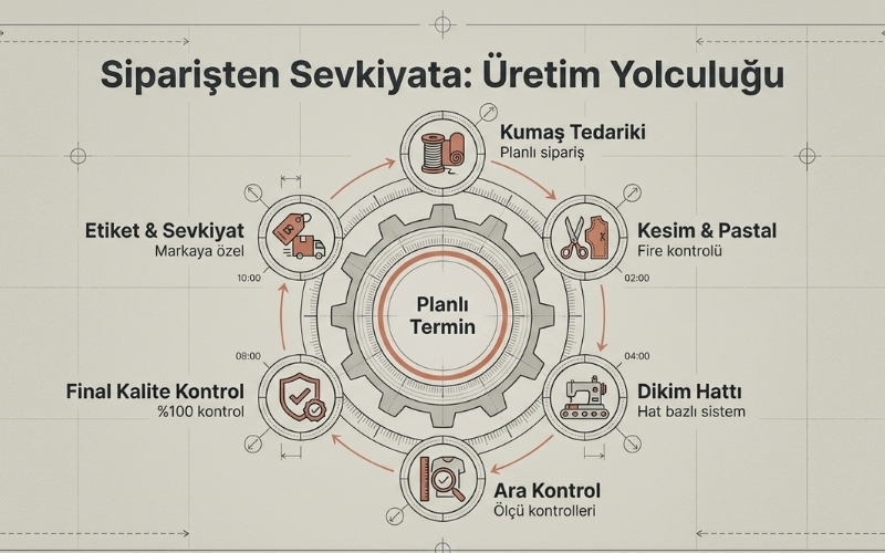 Üretim Süreci: Siparişten Sevkiyata