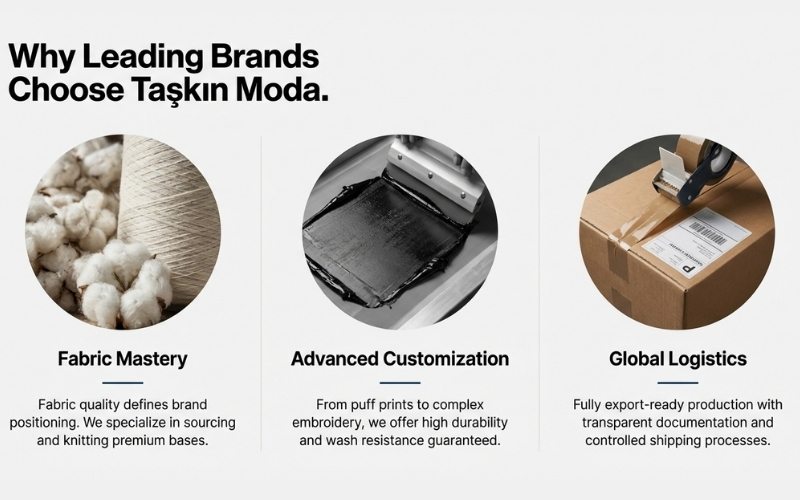 Why Choose Taşkın Moda as Your T-Shirt Manufacturer?