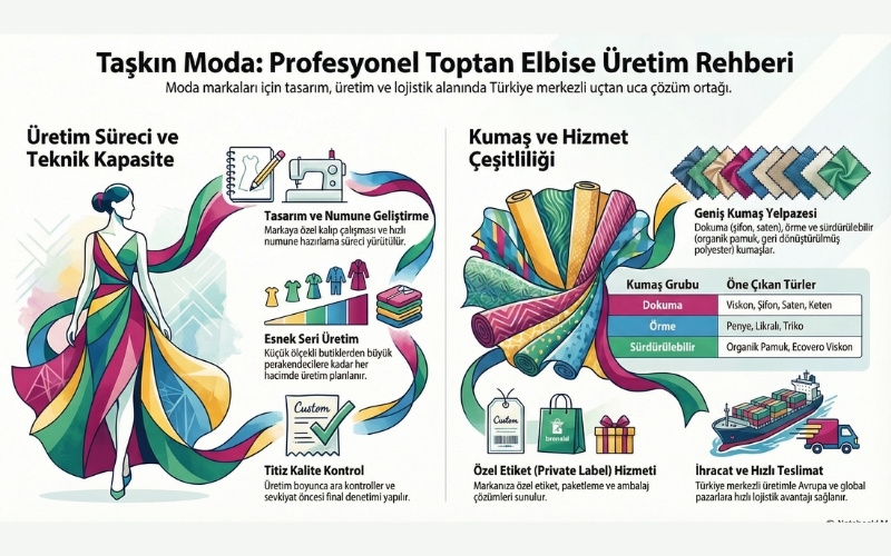 Taşkın Moda’da Elbise Üretim Süreci
