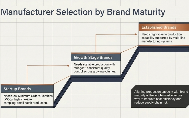 Manufacturer Selection by Brand Stage